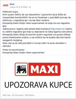 Phishing Takedown Maxi Serbia